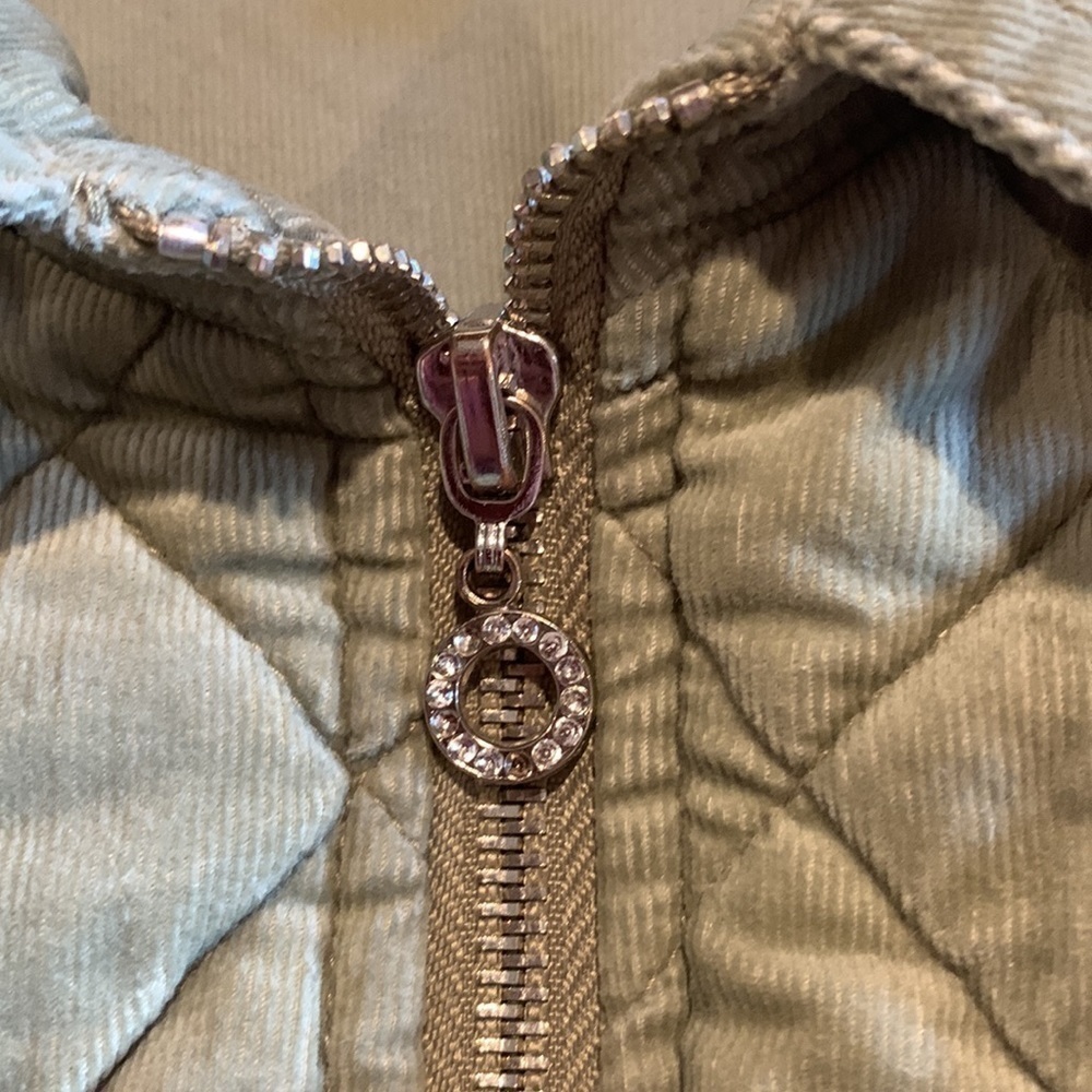 Cathy Daniels Green Corduroy Fill Zipper Jacket Size Large - Picture 8 of 14